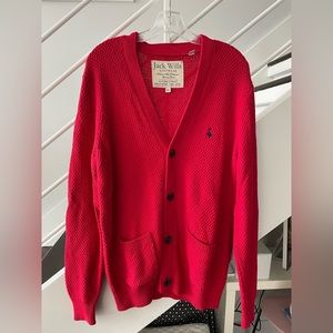 Jack Wills Red Cardigan